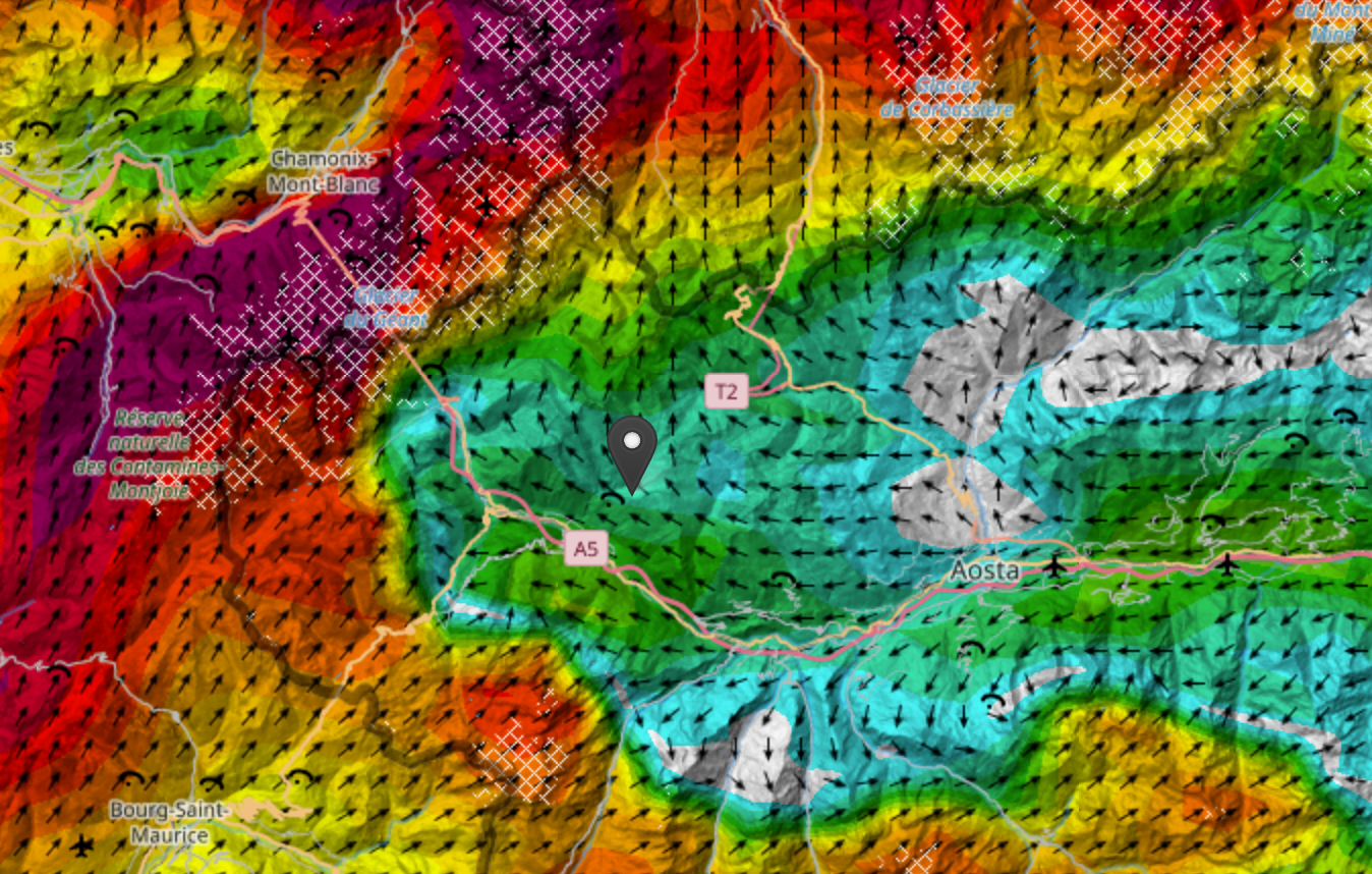 Météo tete de la tronche météo foehn chamonix vent du sud