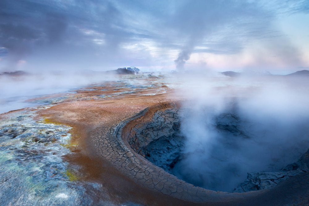 paysage d' Islande et de ses singularités géologiques