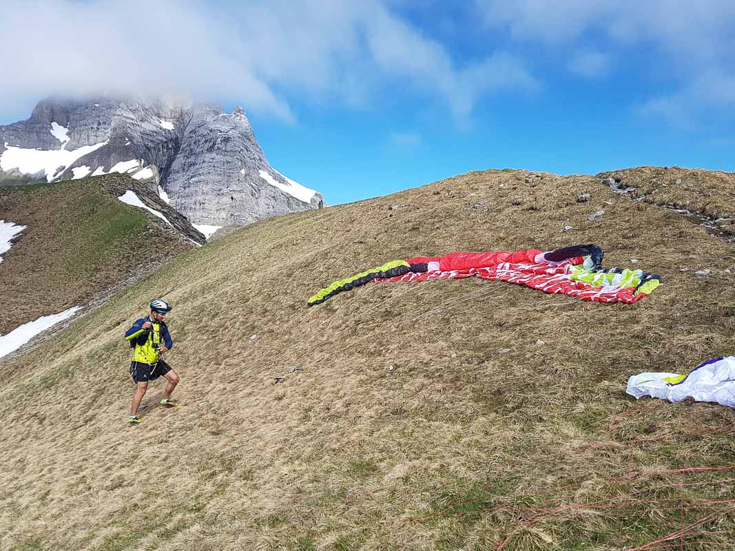 4 tetes-2 vol randonnée parapente 4 têtes décollage