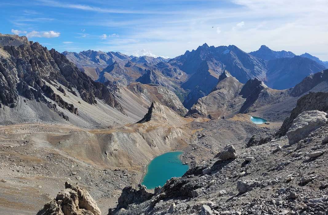 Vallon des houerts, au dessus de l'Ubaye, observé depuis la motrice avant de décoller dans le queyras
